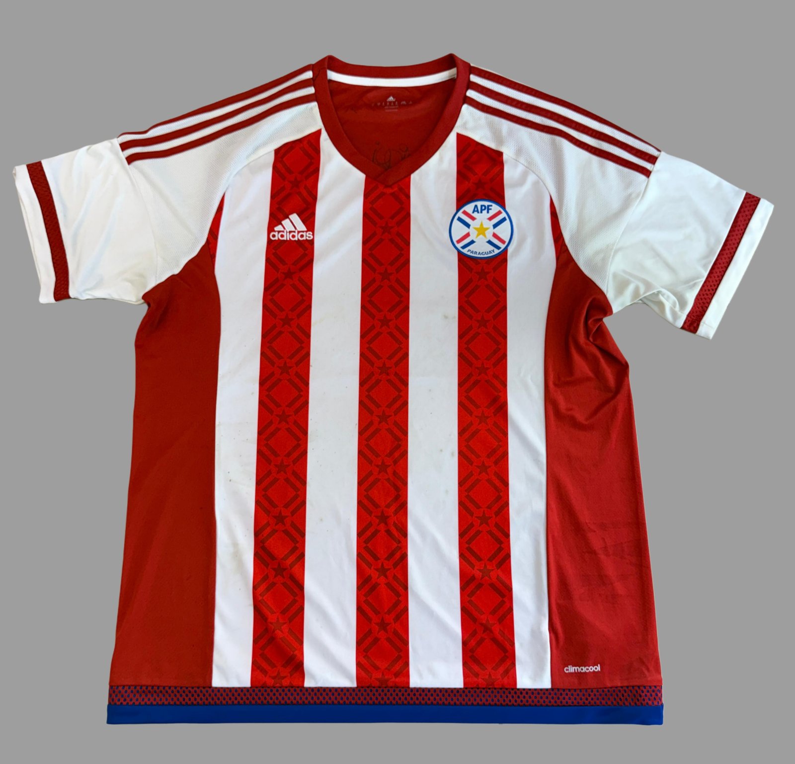 Camiseta Paraguay Auténtica Original 2015 autografiada.