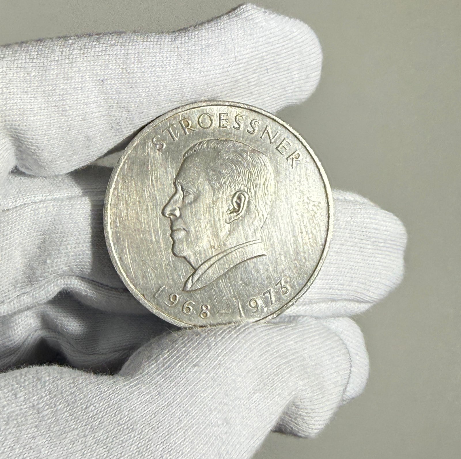 💎 Moneda Plata 720 Stroessner 300 GS 🇵🇾