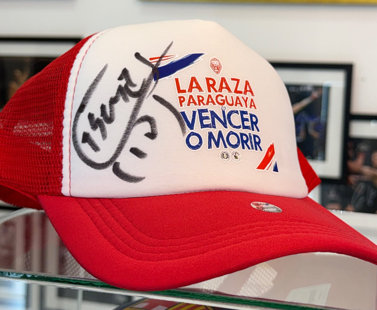 🇵🇾🤩 Kepis La Raza Paraguaya es Vencer o Morir - Autograph Salvador Cabañas (única unidad)